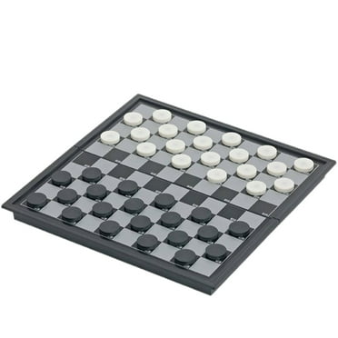 GJX Checkers Board Game for Kids Magnetic Feature Checkers Board Game Foldable Design Set 2 in Board Games Style