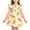 Yellow, variant on Rggeeun Baby Girls Dresses Back-to-School Themed Cartoon Cute Graphics Print Fly Sleeve Crew Neck A Line Knee Length Waist Draping for Summer Fall Summer Outdoor Kawaii Playwear,White,5-6 Years