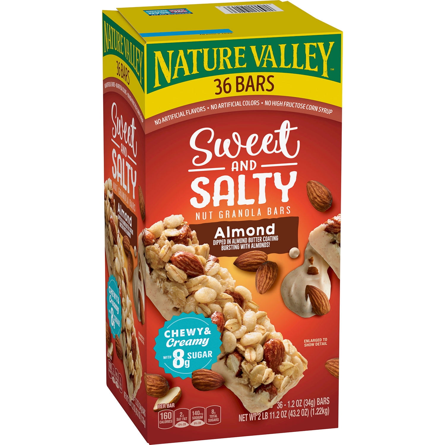 Product Of Nature Valley Sweet & Salty Almond Granola Bars (1.2 Oz., 36 Ct.) - For Vending Machine, Schools , parties, Retail Stores