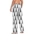 thumbnail image 6 of FREEAMG Forest Fir Pattern Pajama Pants for Men, Men's Separate Bottoms, Pure Cotton Comfortable Lounge Pants for Men（145）, 6 of 7