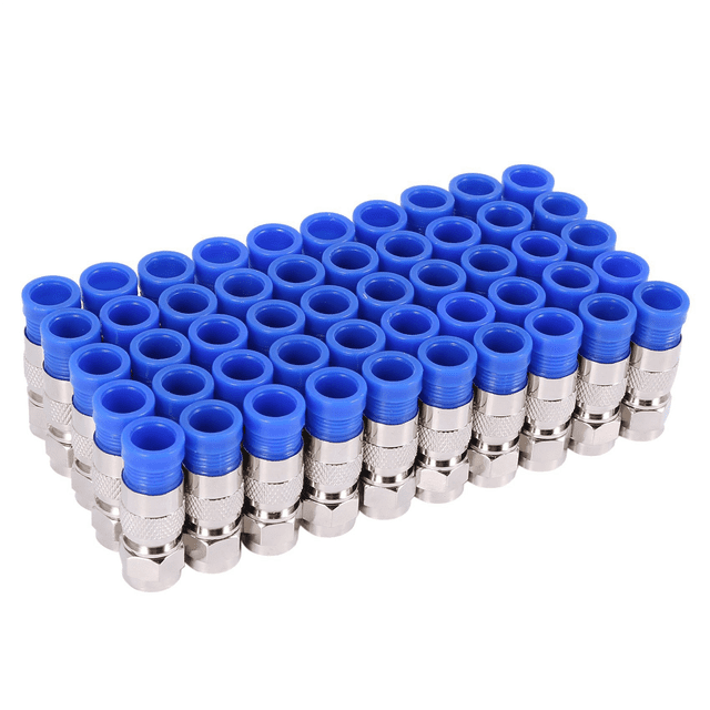 200 Pcs Câble Coaxial de Compression RG6 Connexion Étanche Connecteur de Compression RG6 Coaxial