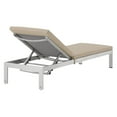thumbnail image 5 of Shore Outdoor Patio Aluminum Chaise With Cushions-Color:White/Orange, 5 of 6