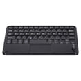 thumbnail image 4 of Teclado inalámbrico Bluetooth compacto de 59 teclas con panel táctil, compatible con múltiples sistemas, diseño delgado y elegante en color negro., 4 of 6