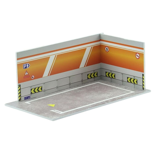 PVC Parking Lot Diecast Car Garage Underground Garage Car Scene Display for 1:32 32088 Orange