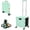 Green, variant on Foldable Utility Cart Folding Portable Rolling Crate-Black | Durable,Heavy Duty,Plastic Box,Telescoping Handle,4 Rotate Wheels,Collapsible Handcart for Travel Shop Move Luggage Office