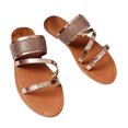 thumbnail image 5 of Samickarr Summer Sandals For Women Slippers Indoor And Outdoor Wide Women's Summer Rhinestone Slip-On Beach Open Toe Breathable Sandals Shoes, 5 of 9