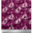 thumbnail image 1 of Soimoi Pink Viscose Chiffon Fabric Cage & Roses Floral Print Fabric by Yard 42 Inch Wide, 1 of 6