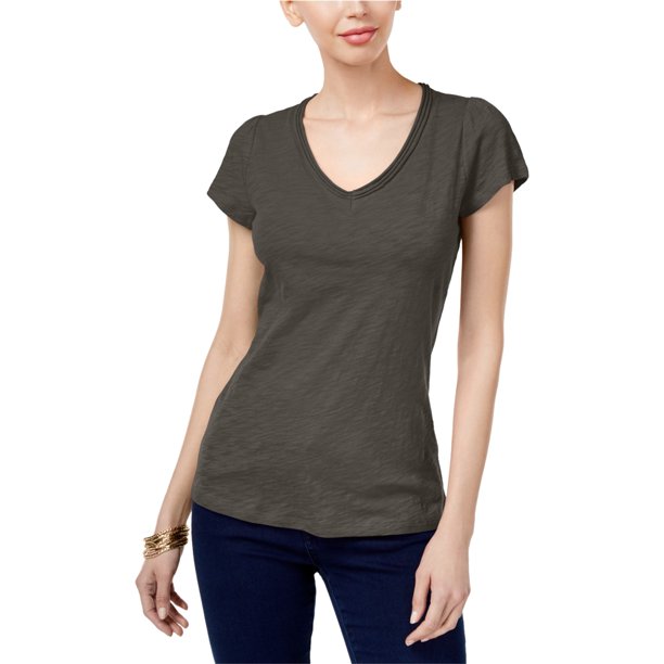 Camiseta Básica de Manga Corta I-N-C Gris XS