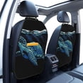 thumbnail image 2 of Goofa Ocean Turtle Pattern Car Back Seat Protector for Kids (2 Pack) ,Anti-kick Storage Mat for Car Seats,Shields from Footprints, 2 of 6