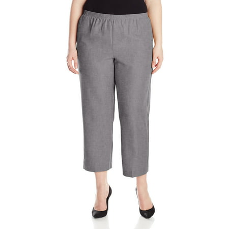 Alfred Dunner - Alfred Dunner NEW Gray Womens Size 16W Plus Pull On ...