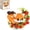 Fox, variant on Red Panda Mini Building Blocks with Flowers for Teens,Flowers Mini Building Set,Animal Micro Building Kits,Home Office Décor Gift for Adults and Teens