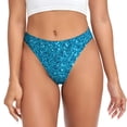 thumbnail image 1 of Balery Blue Glitter Tangas de Algodón para Mujer con Estampado – Ropa Interior Sexy, Transpirable, G-string-XX-Large, 1 of 6