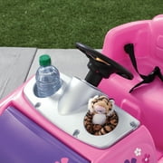 Step2 Whisper Ride II Pink Kids Push Car and Ride On Toy for Toddlers with Easy-Fold Handle