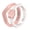 Pack E: Rose Gold, Pearl, variant on Women's Stackable Rubber Silicone Ring - Lados & Spire 2 Stack Rose Gold/Pearl Ring Size 07