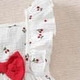 thumbnail image 6 of Leey-World Toddler Baby Girl Dresses Summer Clothes Boho Short Sleeve Dress Ruffle Infant Sundress Cute Girls Outfit(Red,6-9 Months), 6 of 9