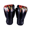 thumbnail image 2 of Guantes de boxeo Equipo de boxeo accesorios suaves y transpirables Punrones ventilados Adultos negros, 2 of 8