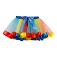 thumbnail image 3 of Kogui Baby Girl Tutu Skirt Toddler Tutu Skirt Kid Tulle Skirts Little Girl Short Skirt Girls Clothes 2T 4T (Blue,2-4 Years), 3 of 3