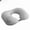 Light Grey, variant on Press type inflatable U-pillow U-shaped airplane headrest Portable outdoor travel pillow Foldable neck pillow nap