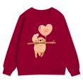 thumbnail image 4 of Baby Valentines Day Outfit Girl Crewneck Sweatshirt Love Heart Print Long Sleeve Pullover Toddler Clothes for Toddler 12-18 Months, 4 of 4