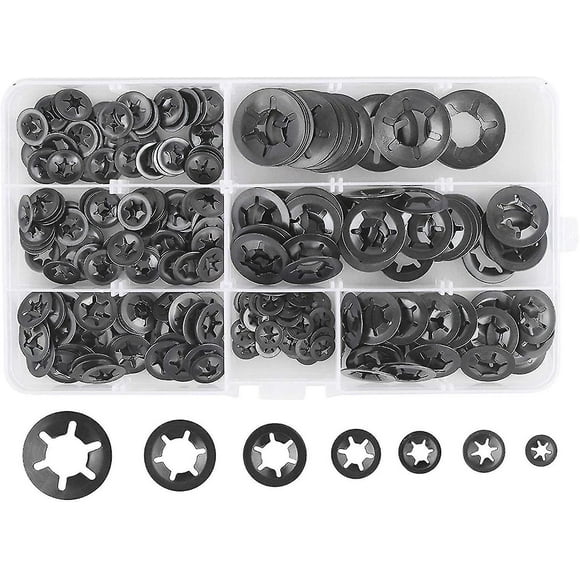280pcs Lock Washers Steel Lock Washers Quick Lock Washers