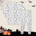 thumbnail image 4 of Shadoumai Halloween Pajamas for 10 - 14 Color Your Own Pajamas for Cute Printed Hand Paint Pjs Comfortable Long Sleeved Button Top 2 Piece Pjs for Gifts, 4 of 4