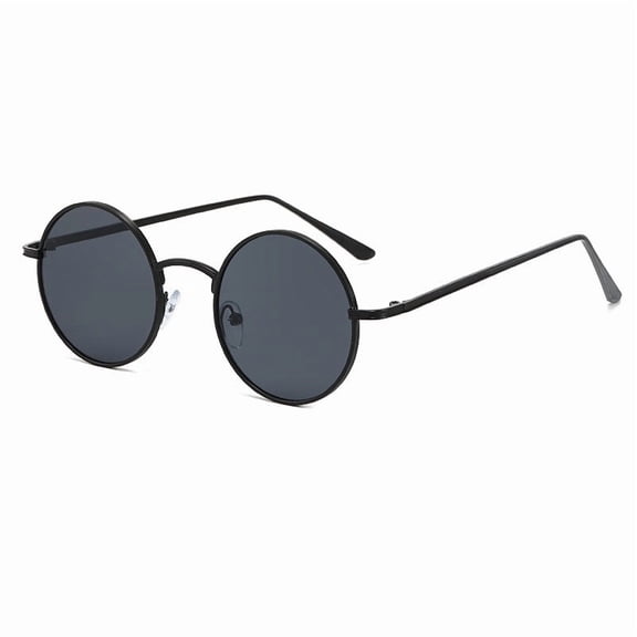 Retro Round Sunglasses for Men and Women Metal Frame with UV400 Protection High Visible Light Perspective Great for