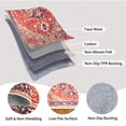 thumbnail image 6 of 2x6 ft Red runner rug , Laundry rug runner, Washable runner rug, Non-Slip Area rug runner for Hallway, Waterproof Boho runner rug for Bathroom and Entryway rug runner, 6 of 7