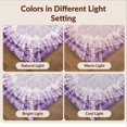 thumbnail image 7 of Design&I 9'x12' Washable Area Rug Tie Dye Interlocking Motif Marbled Gradient Contemporary Purple for Great Room, Large Living Giant Skid-Resistant, 7 of 7