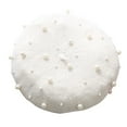 thumbnail image 2 of French Style Beret with Pearl Accent Women's Fashion Knit Cap for Casual Wear, 2 of 6