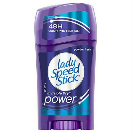 Lady Speed Stick Power Antiperspirant, Powder Fresh, 1.4 Ounce (Pack of 14)