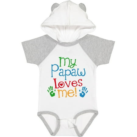 

Inktastic My Papaw Loves Me Gift Baby Boy or Baby Girl Bodysuit