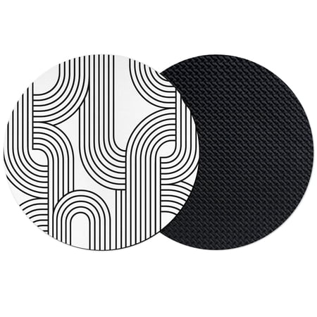 Black White Stripes Coasters Set of 2 Absorbent Coasters for Drinks Modern Minimalist Abstract Striped Coaster for Desk Coffee Table Protection Home Decor House Warming Gifts 4