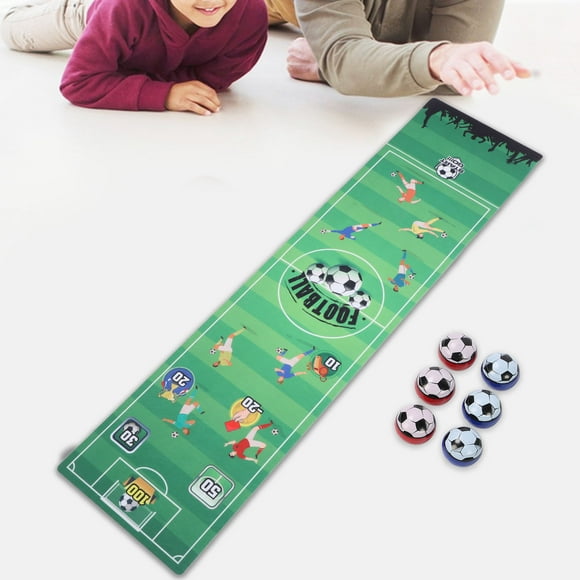 Tabletop Curling Game Fun for Kids and Adults, Strategic Interactive Family Board Game, Plastic, 2-6 Players Ages 5+ with Rules