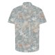 thumbnail image 2 of Camisas de Manga Corta de los Hombres Casual Hoja Impresión Solapa Superior, Mezcla de Poliéster/Spandex de la Moda para la Fiesta Y la Playa, 2 of 5