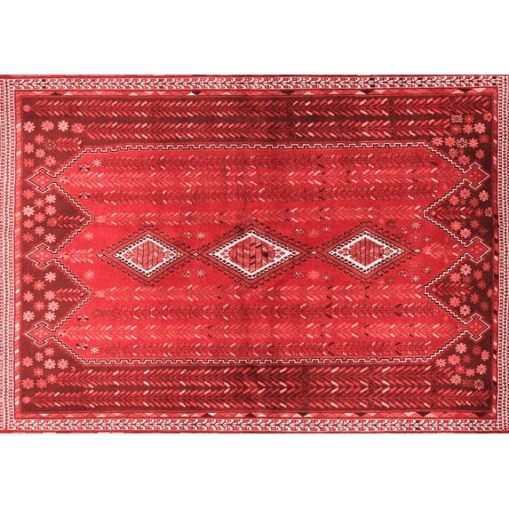 Ahgly Company Indoor Rectangle Persian Red Traditional Area Rugs, 7' x 10'