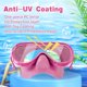 thumbnail image 3 of Kids Swim Goggles, Anti-Leak Snork Mask with Nose Cover & Elastic Fabric Strap, UV Protection Swimming Goggles for Kids Boys Girls, 3 of 5