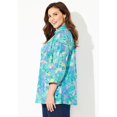 thumbnail image 3 of Catherines Women's Plus Size Print Buttonfront Shirt, 3 of 6