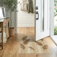thumbnail image 2 of ODIKA Beige Striped Cream Botanical Frond Rectangular Fronds Large Stain Resistant Thin Throw for Entryway, Kitchen, Laundry Room, 2 of 7