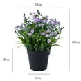 thumbnail image 5 of Fake Plants, Small Potted Plants, Mini Artificial Small Flower, Faux Greenery Plants for Garden Lawn Balcony Office Home Decoration, 5 of 8