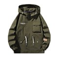 8XL Mens Jacket Hooded Autumn Winter Jackets Men Plus Size Coats High