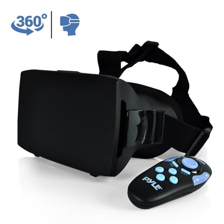 PYLE PLV3D15 - 3D VR Headset Glasses, Virtual Reality Entertainment (Best 3d Virtual Worlds)