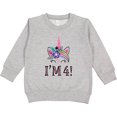 thumbnail image 2 of Inktastic 4th Birthday Unicorn Party 4 Year Old Girl Toddler Sweatshirt, 2 of 4