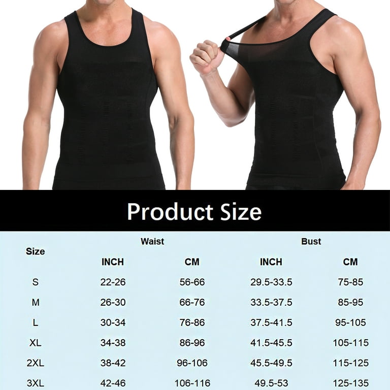 Men's Chest Compression Shirt Slimming Abs Abdomen Body Shaper