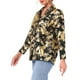 thumbnail image 4 of Camisas de botón para mujeres, blusa casual de cuello en V, de manga larga, camisa de fiesta moderna con bolsillos, M, negra, 4 of 6