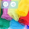 thumbnail image 7 of YIFUNIN Juggling Scarf, Dance Performance Scarf for Kids, 23.6 x 23.6 Inch Chiffon Nylon Square Scarf, Kindergarten Children's Play Scarf, Colorful Scarf,U, 7 of 7