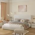 thumbnail image 6 of VIPLOV Full size Cloud Bed Frame, Boucle Bed with Adjustable Headboard, Soft Rounded Corner Guards, Silent Design, Easy to Assemble, White, 6 of 7