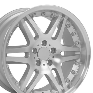 18" Replica Wheel MB09 Fits Mercedes Benz C Class Rim 18x8.5 Silver Wheel Fits select: 1994-2003 MERCEDES-BENZ E 320, 2007-2009 MERCEDES-BENZ GL 450 4MATIC
