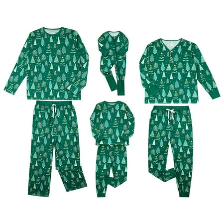 

Family Christmas PJS Matching Sets 2 Pieces Holiday Pjs Pants Sets Sleepwear Loungewear Pajamas for Family