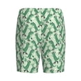 thumbnail image 2 of Haiem Dinosaurs on Roller Skater Men's Pajama Short with Soft Woven Cotton Elastic Waistband Sleep Short-3X-Large, 2 of 9