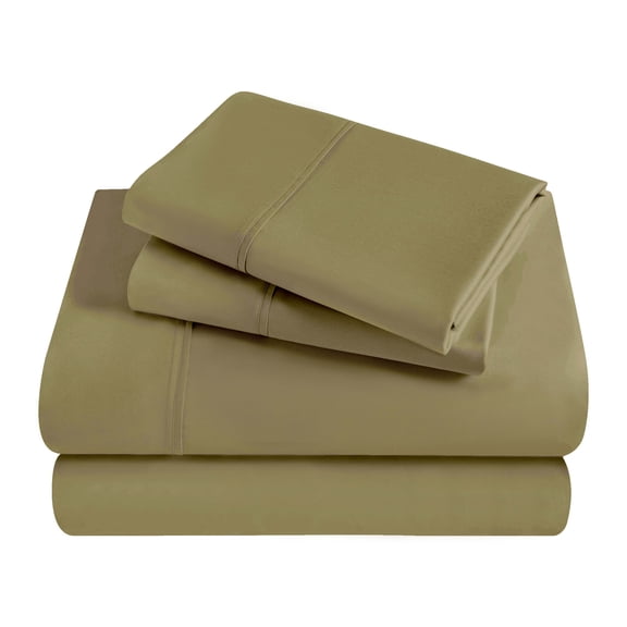 Superior Egyptian Cotton 300 Thread Count Deep Pocket Sheet Set, Twin, Sage